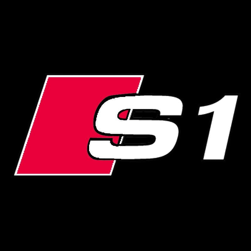 AUDI S1 LOGO PROJECTOT أضواء Nr.23 (الكمية 1 = 2 شعار الأفلام / 2 أضواء الباب)
