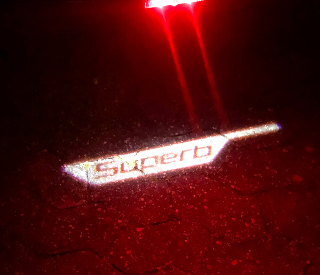 SKODA LOGO PROJECTOT LIGHTS Nr.70 (cantidad 1 = 2 logo película / 2 luces de puerta)