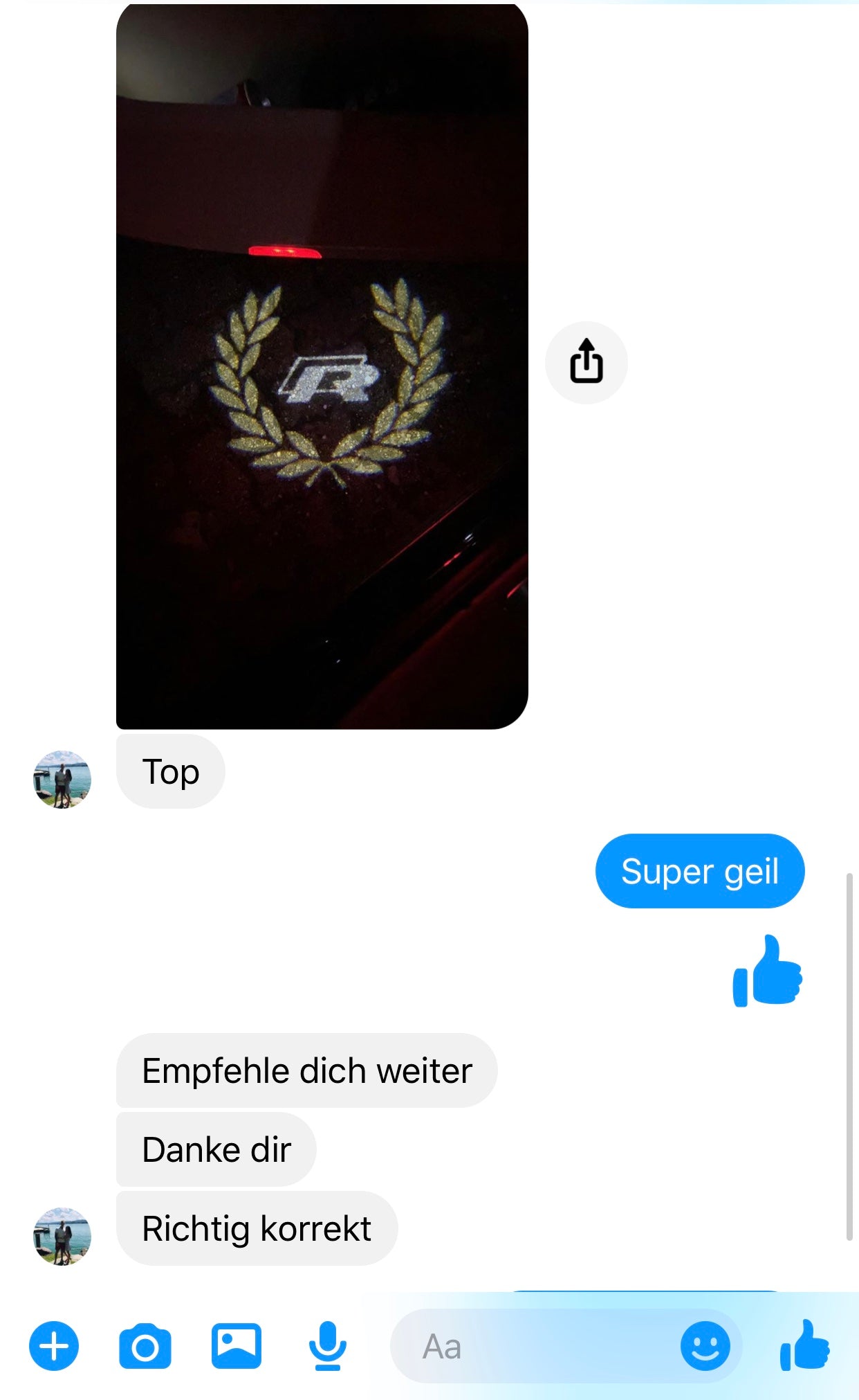 das Feedback des Käufers