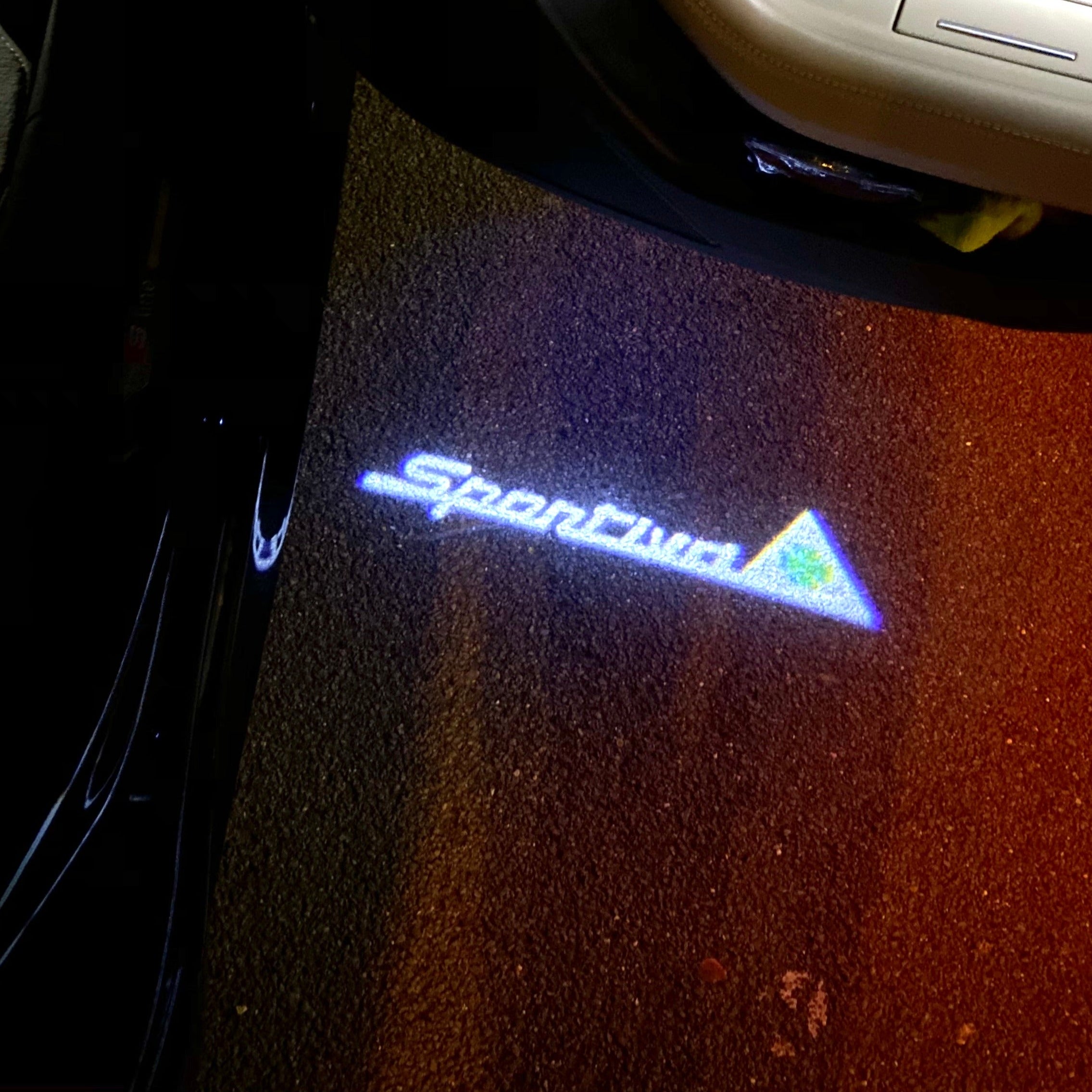 Alfa Romeo Quadrifoglio Verde LOGO PROJECTOR LIGHTS Nr.56 (Anzahl 1 = 2 Logo Film / 2 Türlichter)