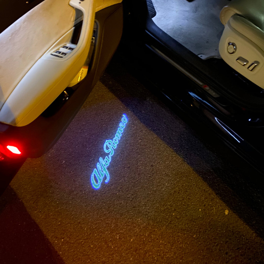 Alfa Romeo LOGO PROJECTOT LIGHTS Nr.07 (Menge 1 = 2 Logo Film / 2 Türleuchten)