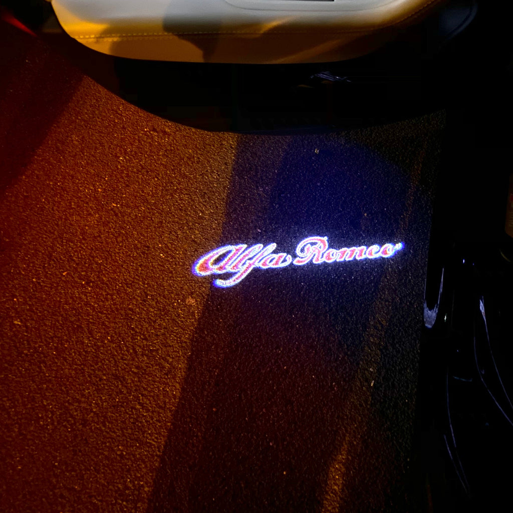 Alfa Romeo LOGO PROJECTOT LIGHTS Nr.05 (Menge 1 = 2 Logo Film/2 Türleuchten)