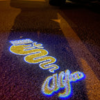 Alfa Romeo Biscione Snake LOGO PROJECTOR LIGHTS Nr.63 (الكمية 1 = 2 Logo Film / 2 Door Lights)