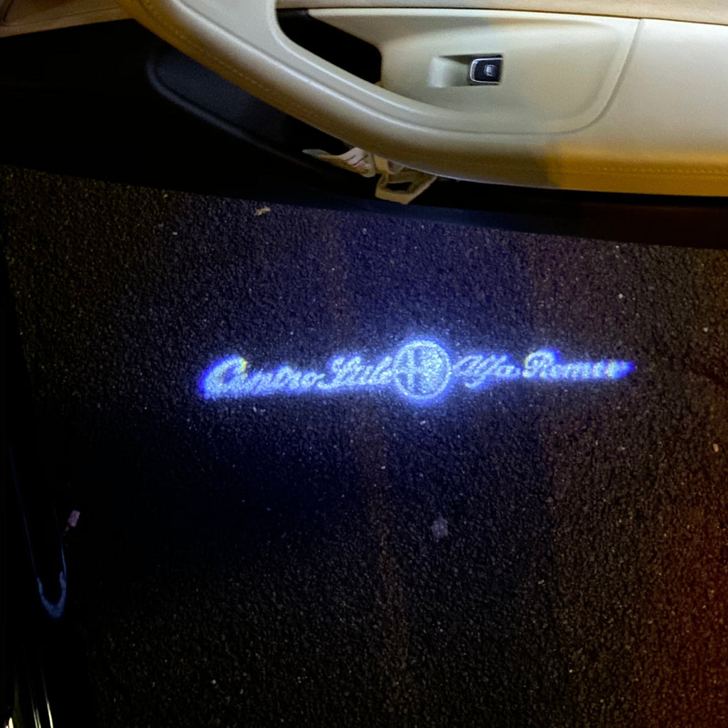 Alfa Romeo LOGO PROJECTOT LIGHTS Nr.105 (cantidad 1 = 2 logo película / 2 luces de puerta)