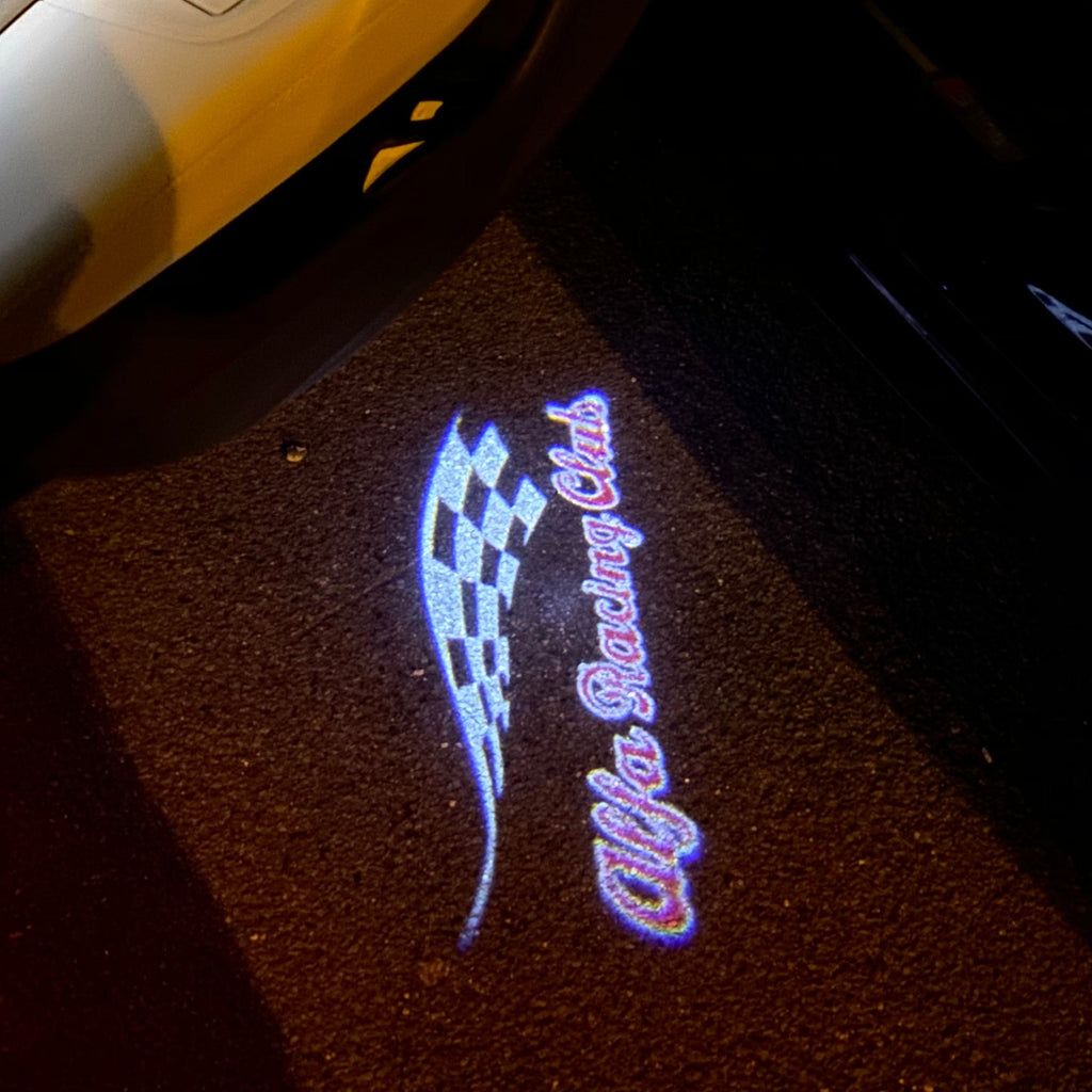 Alfa Romeo LOGO PROJECTOT LIGHTS Nr.92 (Menge 1 = 2 Logo Film/2 Türleuchten)