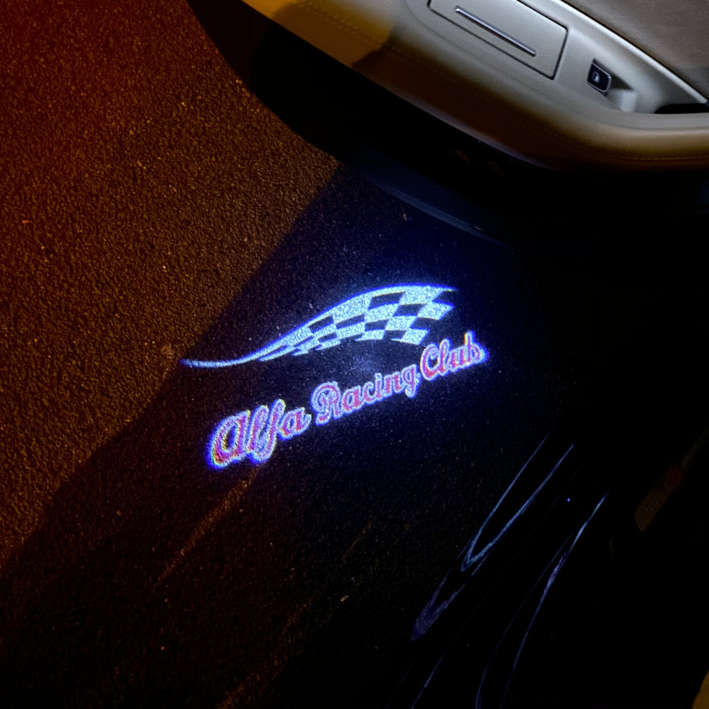 Alfa Romeo LOGO PROJECTOT LIGHTS Nr.92 (Menge 1 = 2 Logo Film/2 Türleuchten)