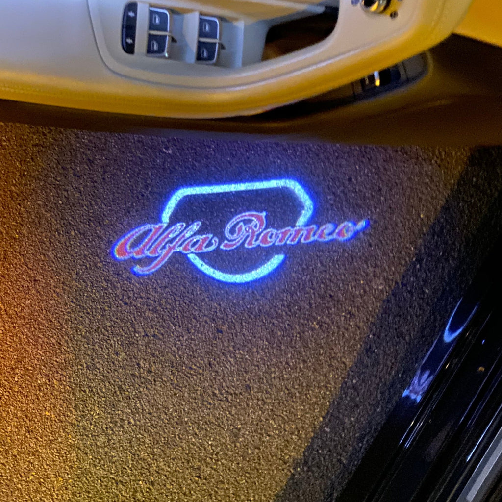 Alfa Romeo LOGO PROJECTOT LIGHTS Nr.18 (quantità 1 = 2 Logo Film / 2 luci porta)