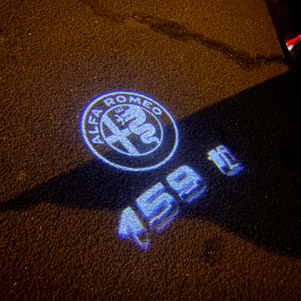 Alfa Romeo 159TI LOGO PROJECTOT LIGHTS Nr.55 (cantidad 1 = 2 logo película / 2 luces de puerta)