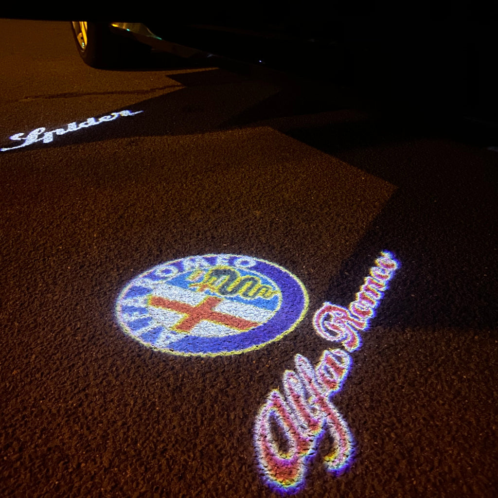 Alfa Romeo LOGO PROJECTOT LIGHTS Nr.14 (quantità 1 = 2 Logo Film / 2 luci porta)