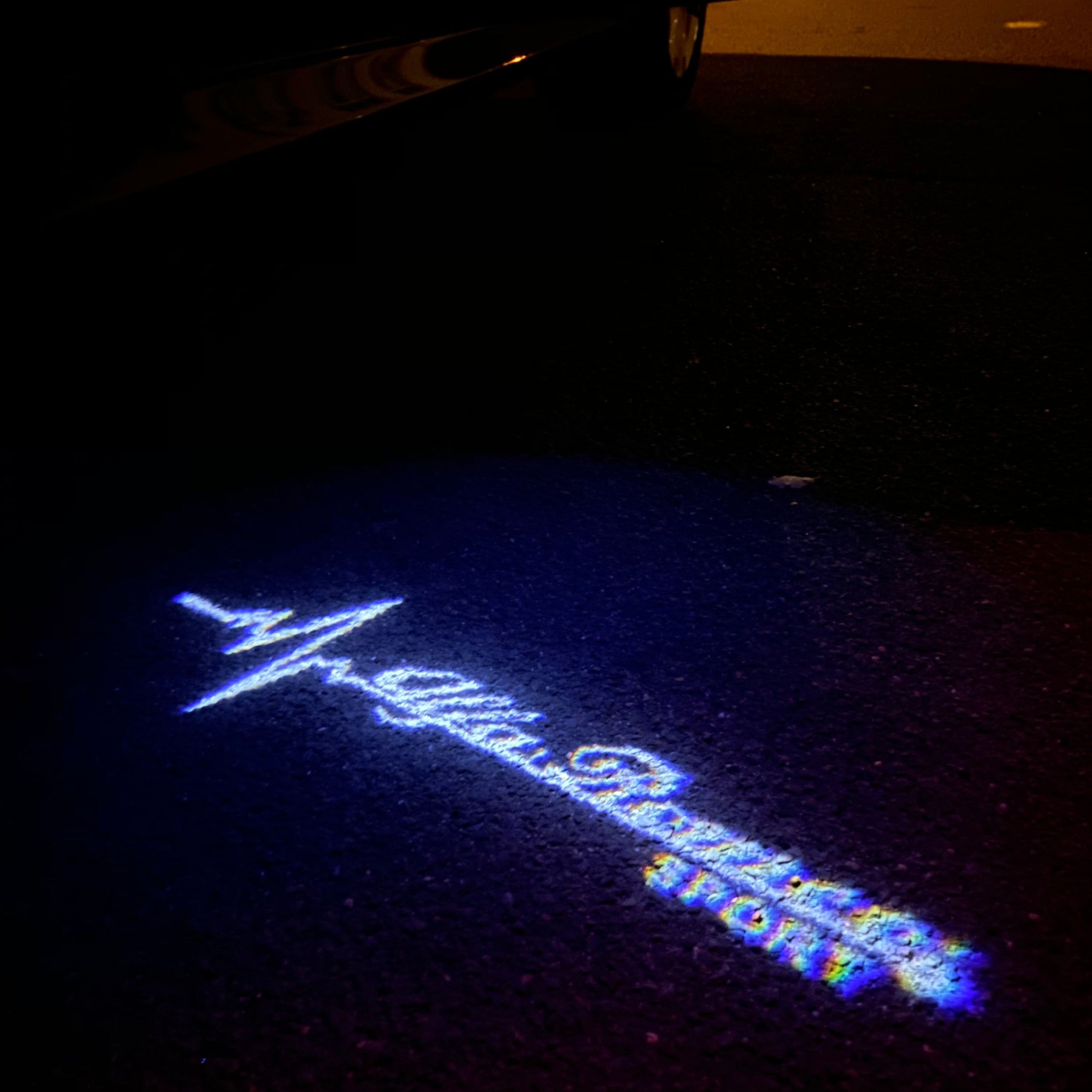 Alfa Romeo Sport LOGO PROJECTOT LIGHTS Nr.104 (Menge 1 = 2 Logo Film / 2 Türleuchten)