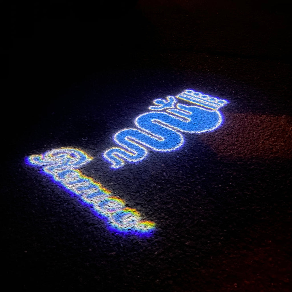 Alfa Romeo Biscione Schlange LOGO PROJECTOT LIGHTS Nr.61 (Menge 1 = 2 Logo Film / 2 Türleuchten)