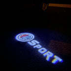 Alfa Romeo Sport LOGO PROJECTOT LIGHTS Nr.74 (quantità 1 = 2 Logo Film / 2 luci porta)