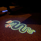Alfa Romeo Biscione Schlange LOGO PROJECTOT LIGHTS Nr.41 (Menge 1 = 2 Logo Film / 2 Türleuchten)
