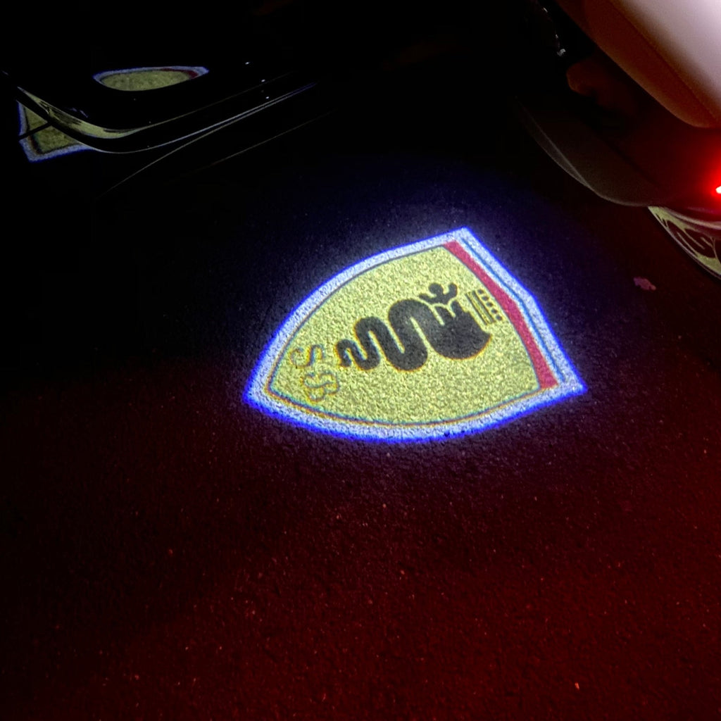 Alfa Romeo LOGO PROJECTOT LIGHTS Nr.44 (Menge 1 = 2 Logo Film/2 Türleuchten)