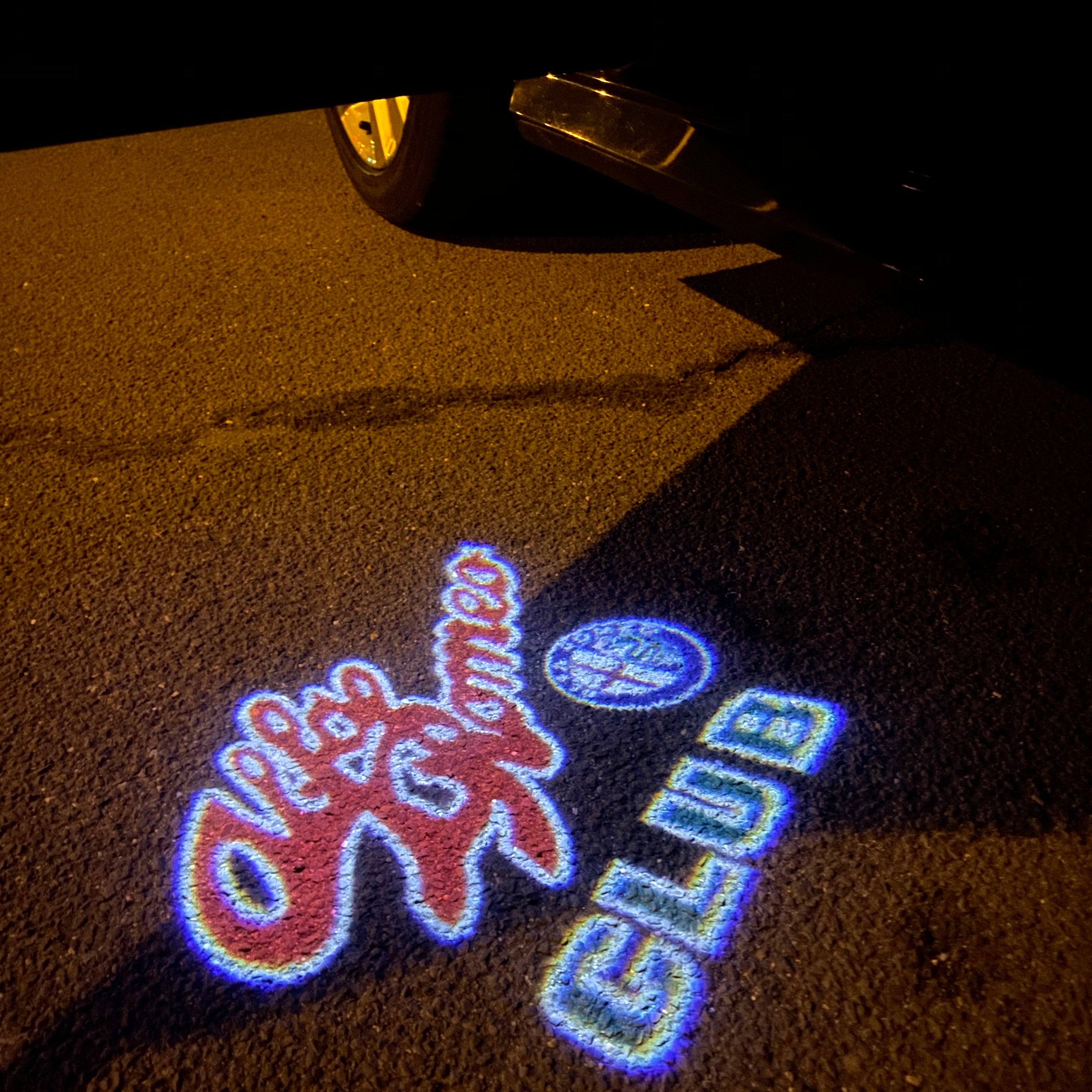 Alfa Romeo LOGO PROJECTOT LIGHTS Nr.91 (Menge 1 = 2 Logo Film/2 Türleuchten)