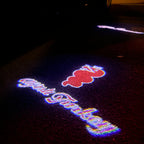 LUCES DE PROYECTOR LOGO Alfa Romeo N ° 106 (cantidad 1 = 2 Película con Logo / 2 luces de puerta)