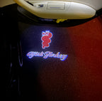 LUCES DE PROYECTOR LOGO Alfa Romeo N ° 106 (cantidad 1 = 2 Película con Logo / 2 luces de puerta)