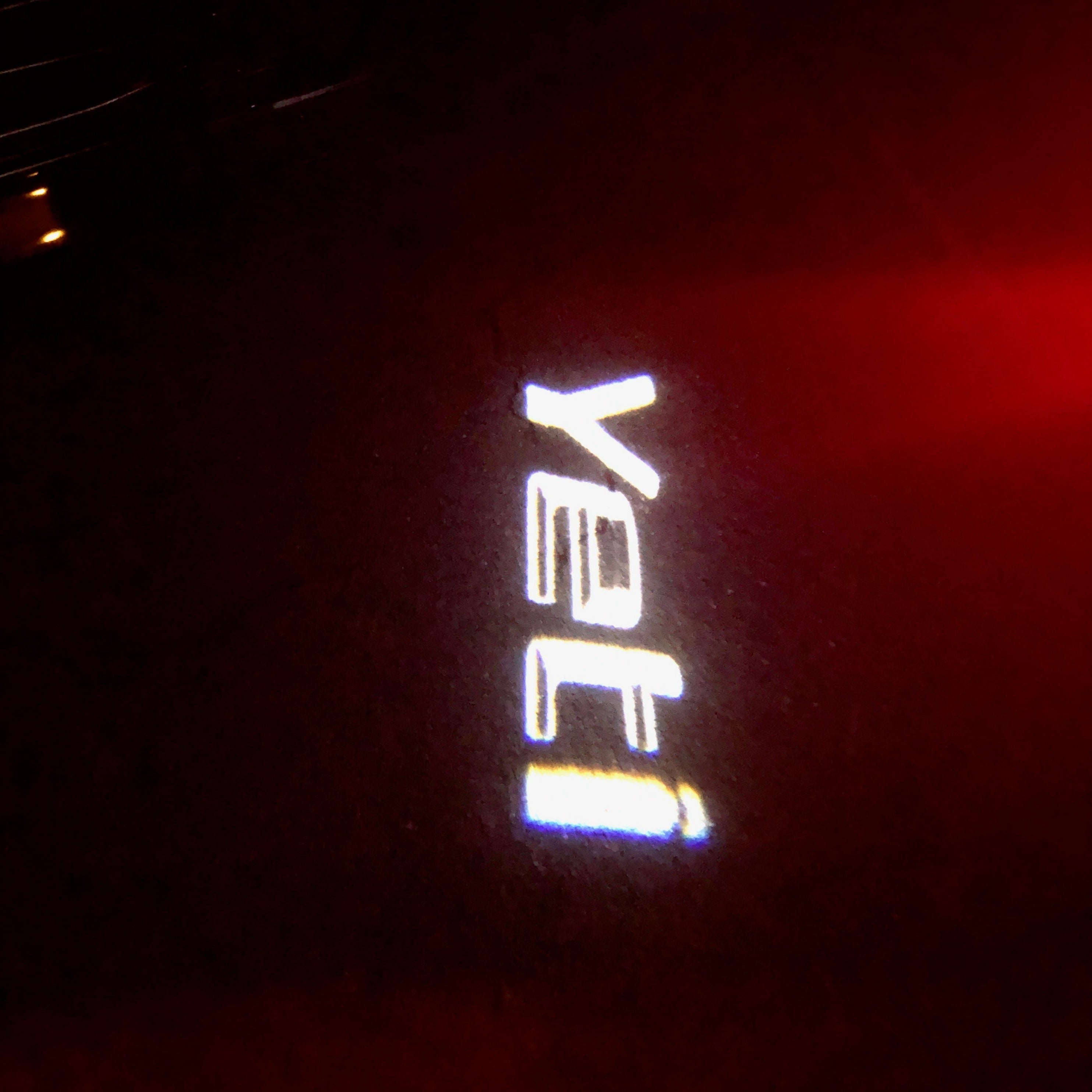 SKODA YETI LOGO PROJECTOT LIGHTS Nr.64 (Menge 1 = 2 Logo Film / 2 Türleuchten)