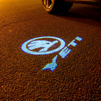 LUCES DE PROYECTOR CON LOGO SKODA Nr.62 (cantidad 1 = 2 Película de Logo / 2 luces de puerta)