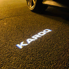 SKODA KAROQ LOGO LIGHTS Nr.115 (Menge 1 = 2 Logo Film / 2 Türleuchten)