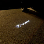 LUCES DE PROYECTOR CON LOGO SKODA Nr.88 (cantidad 1 = 2 Película con Logo / 2 luces de puerta)