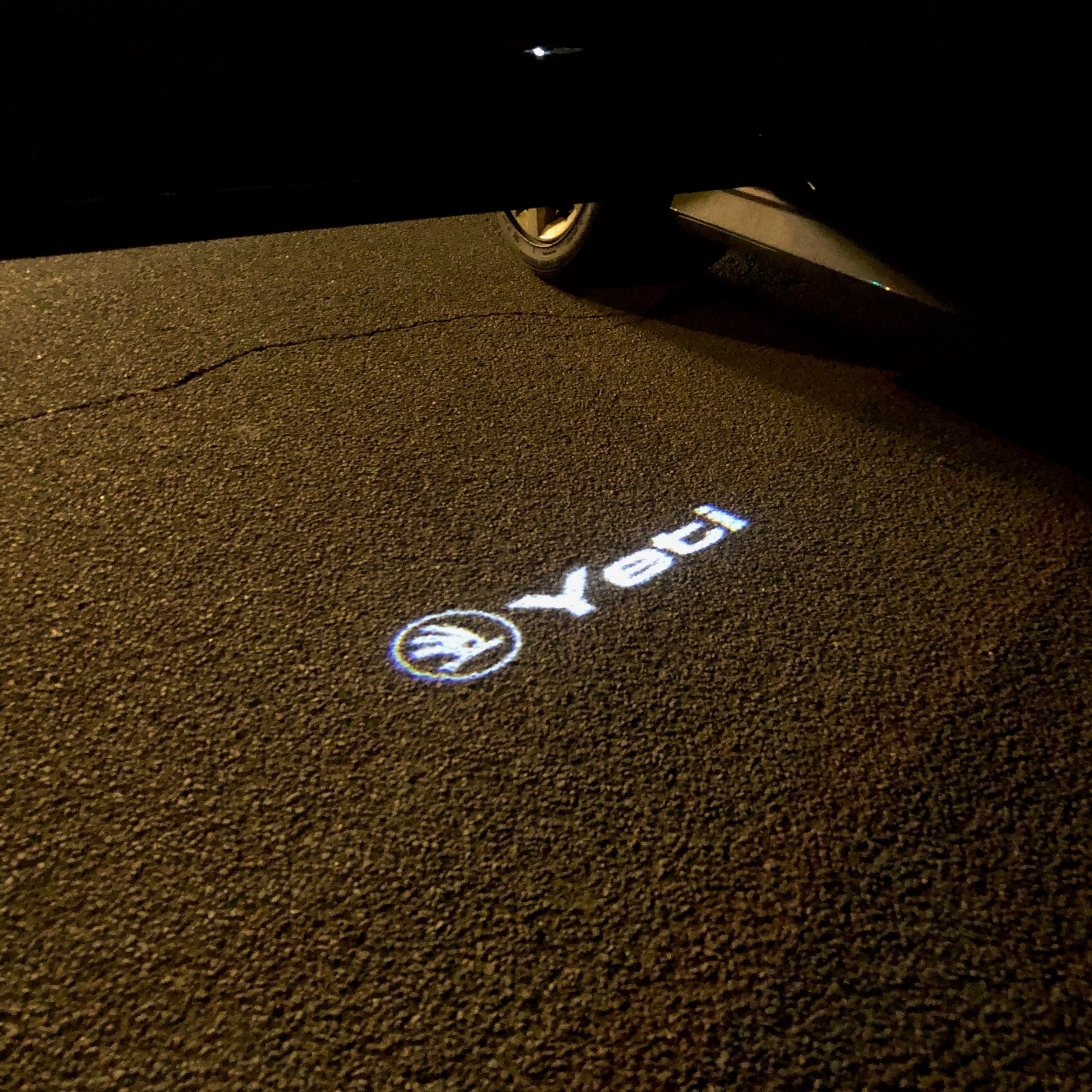SKODA LOGO PROJECTOR LIGHTS Nr.88 (Menge 1 = 2 Logo Film / 2 Türlichter)
