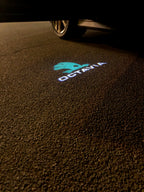 SKODA LOGO PROJECTOT أضواء Nr.78 (كمية 1 = 2 شعار فيلم / 2 أضواء الباب)