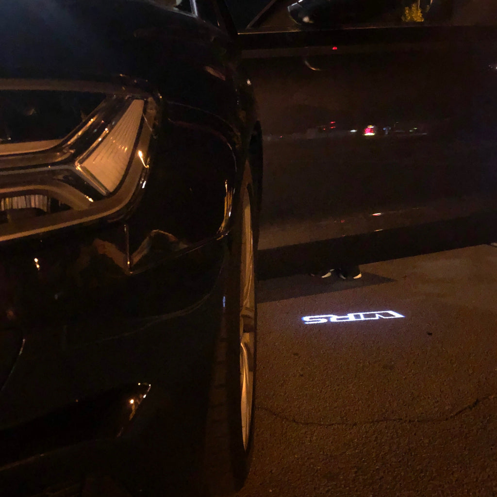 SKODA VRS LOGO PROJECTOT LIGHTS Nr.33 (quantità 1 = 2 Logo Film / 2 luci porta)