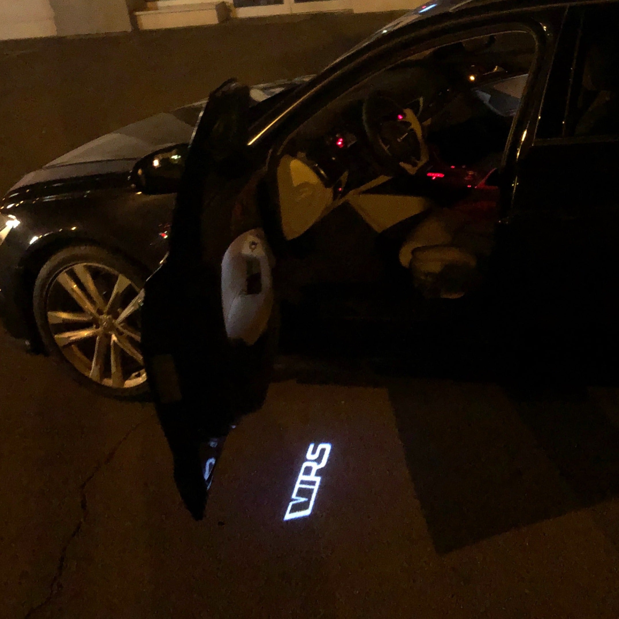 SKODA VRS LOGO PROJECTOT LIGHTS Nr.33 (quantità 1 = 2 Logo Film / 2 luci porta)