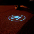 SKODA LOGO PROJECTOT LIGHTS Nr.11 (Menge 1 = 2 Logo Film / 2 Türleuchten)