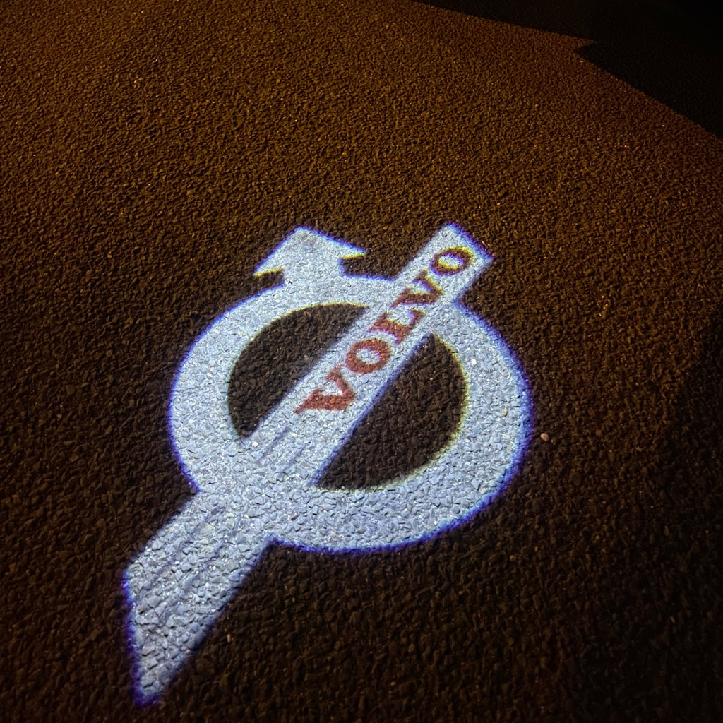 Volvo LOGO PROJECTOR LIGHTS Nr.54 (الكمية 1 = 2 شعار فيلم / 2 أضواء باب)