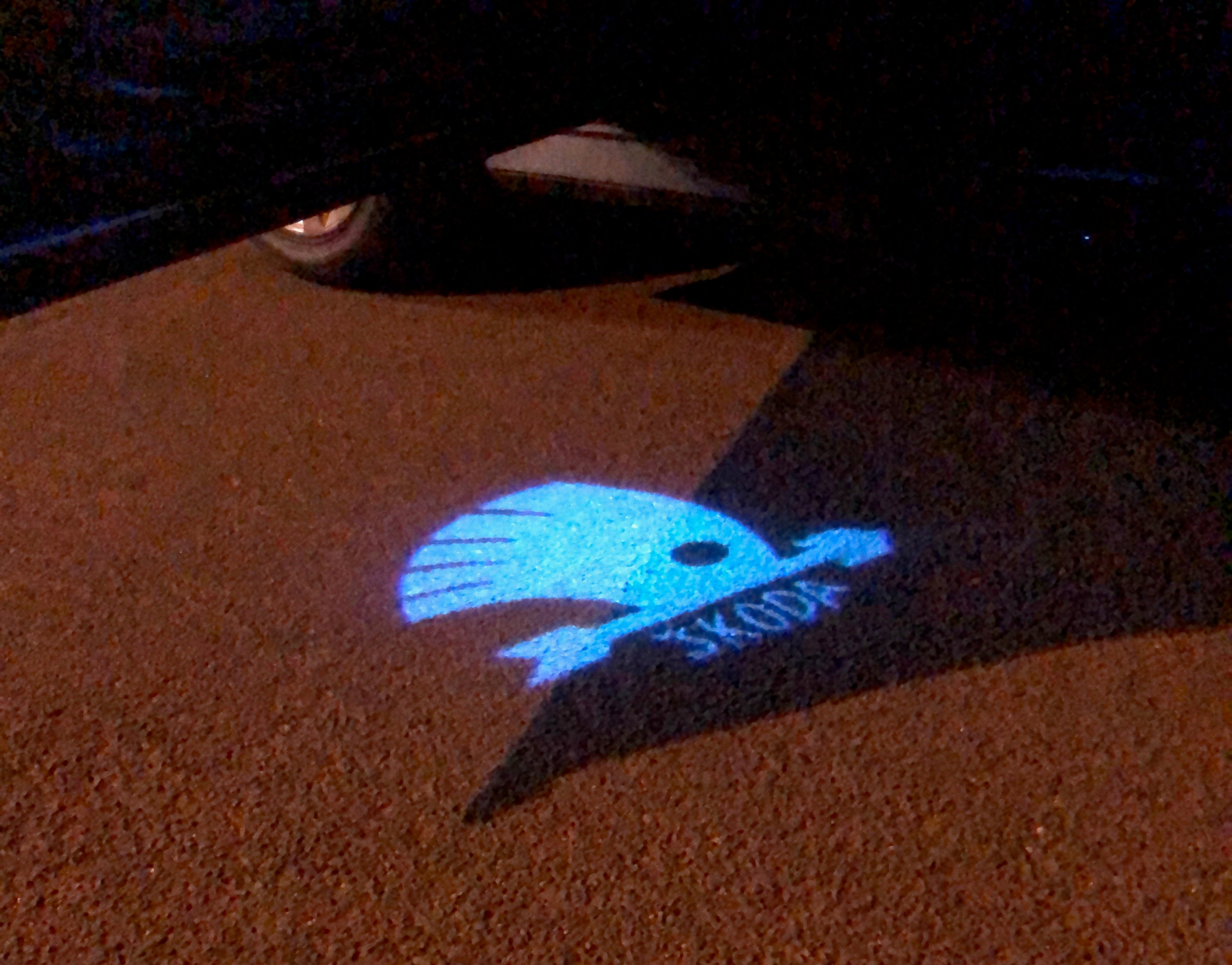 SKODA LOGO PROJECTOR LIGHTS Nr.45 (الكمية 1 = 2 شعار فيلم / 2 مصباح باب)