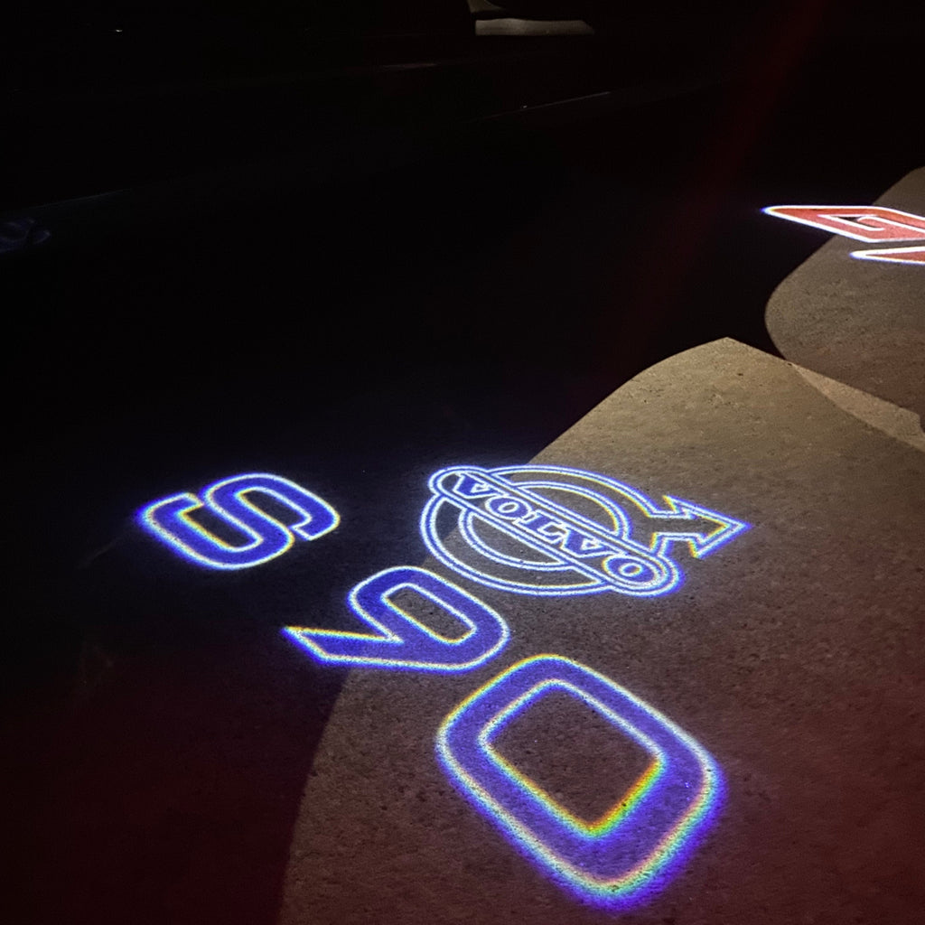 LUCES DEL PROYECTOR DEL LOGOTIPO Volvo Nr.98 (cantidad 1 = 2 Película de logotipo / 2 luces de puerta)