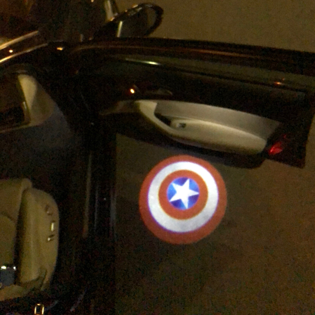 Captian America Logo Nr.213 (quantità 1 = 2 Logo Films /2 luci porta)