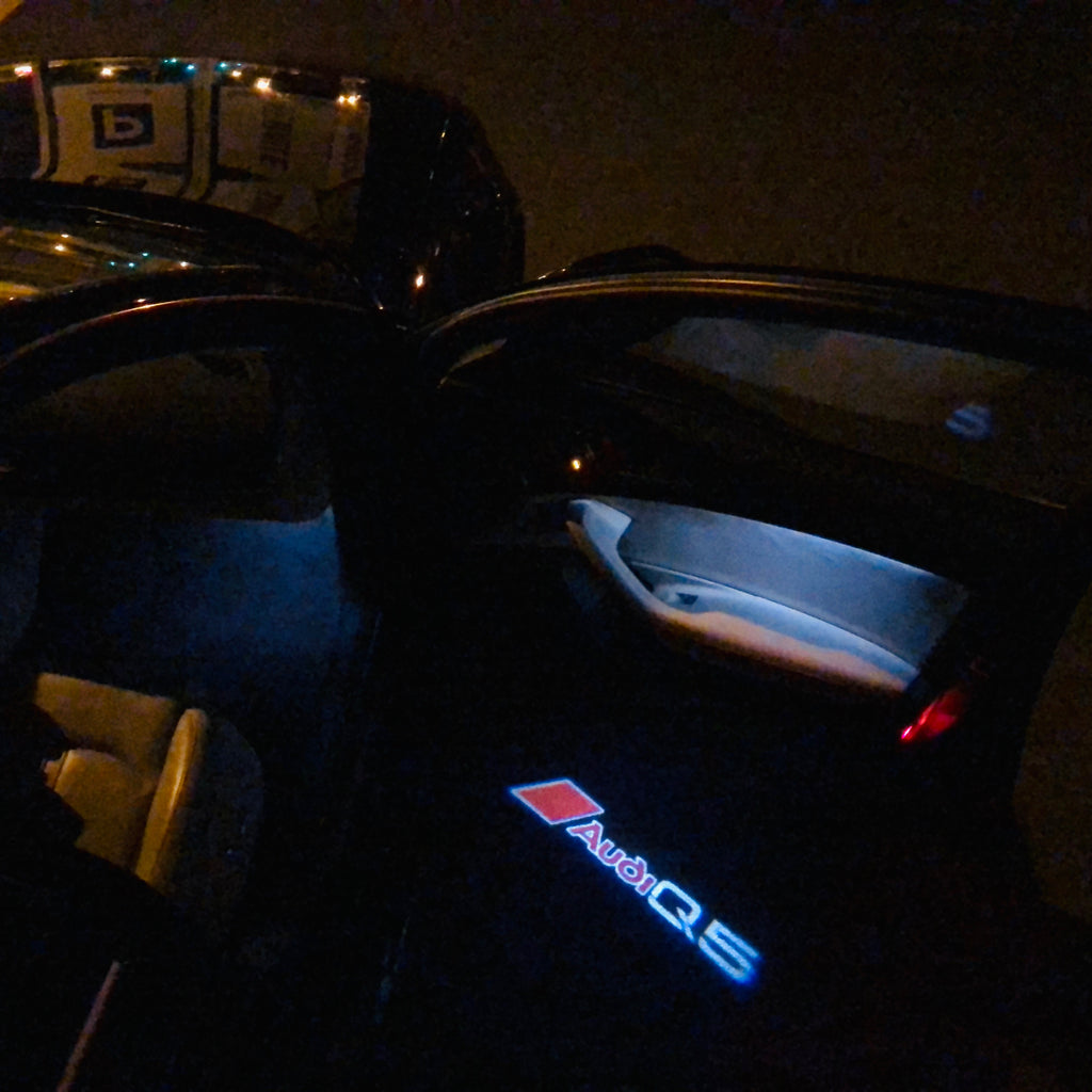AUDI LOGO PROJECTOT LIGHTS Nr.81 (quantità 1 = 2 Logo Films /2 luci porta)
