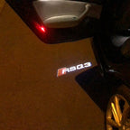 AUDI LOGO PROJECTOT LIGHTS Nr.60 (Menge 1 = 2 Logofolien /2 Türleuchten)