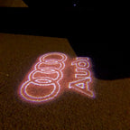 AUDI LOGO PROJECTOT LIGHTS Nr.19 (quantità 1 = 2 Logo Films /2 luci porta)