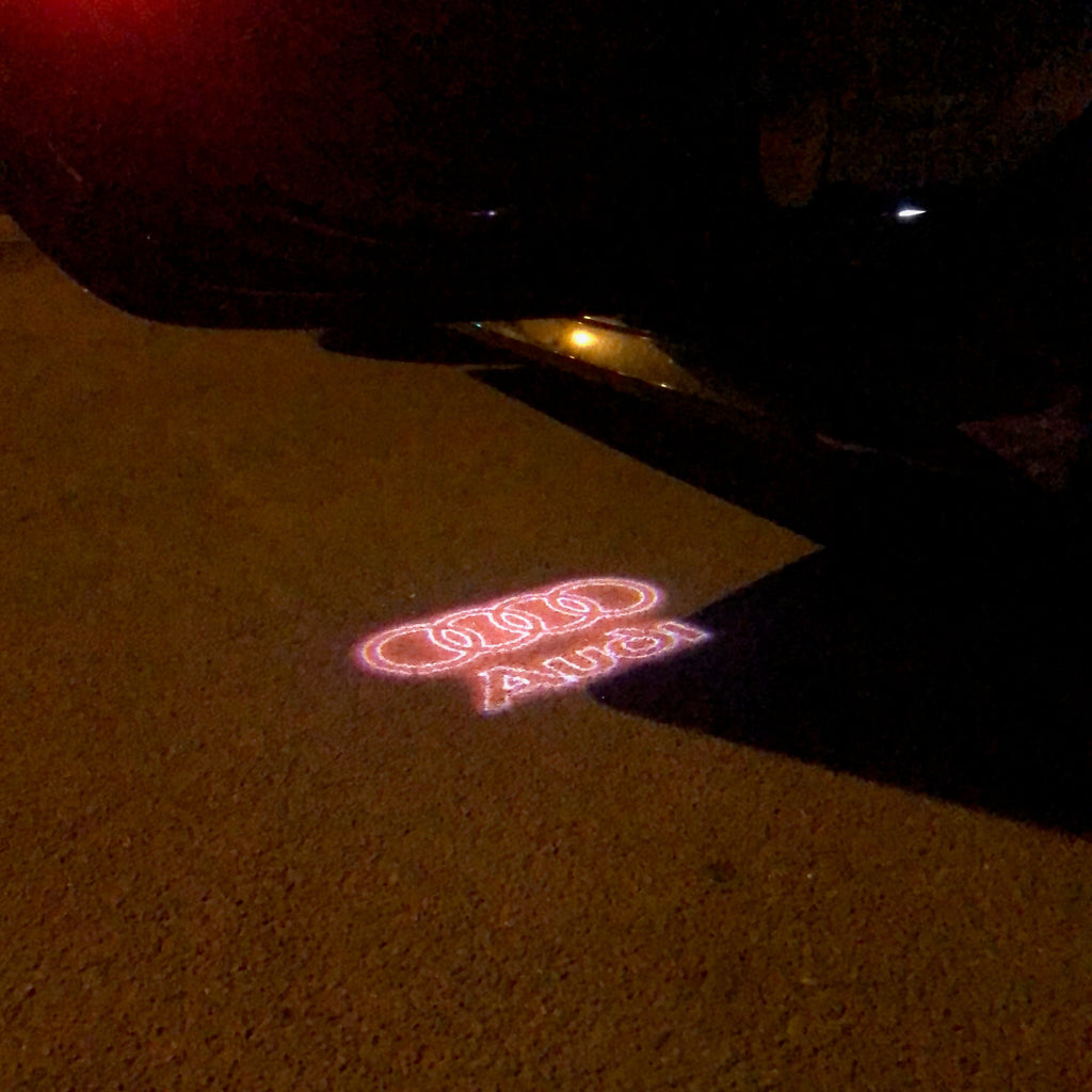 AUDI LOGO PROJECTOT LIGHTS Nr.19 (quantità 1 = 2 Logo Films /2 luci porta)