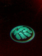 HULK Logo Nr.212 (الكمية 1 = 2 فيلم شعار / 2 مصباح باب