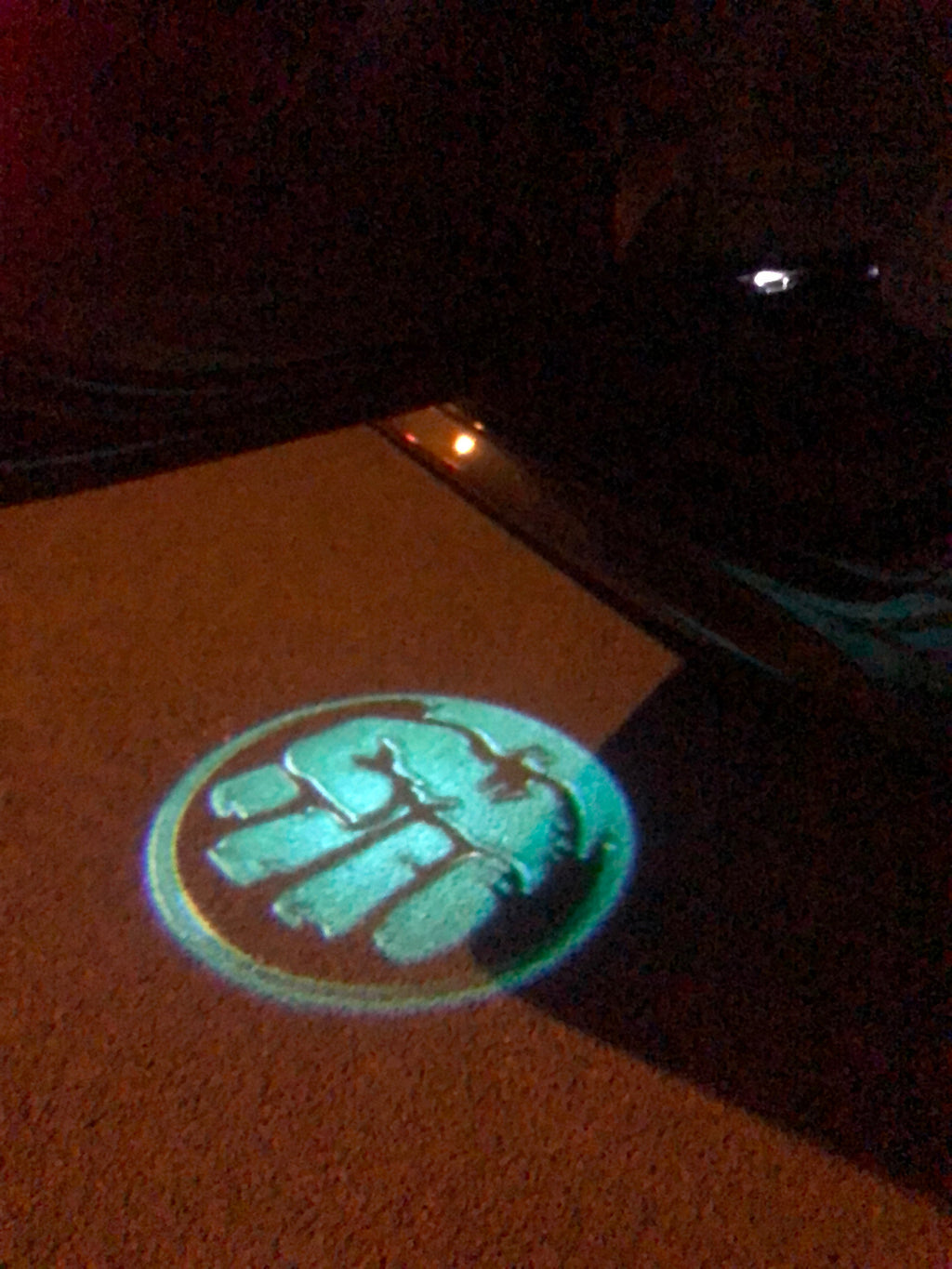 HULK Logo Nr.212 (الكمية 1 = 2 فيلم شعار / 2 مصباح باب