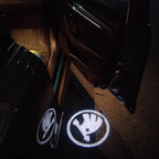SKODA LOGO PROJECTOR LIGHTS Nr.17 (quantité 1 = 2 Film Logo / 2 lumières de porte)