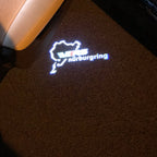 SKODA VRS NÜRBURGRING LOGO PROJECTOT LIGHTS Nr.27 (cantidad 1 = 2 logo película / 2 luces de puerta)