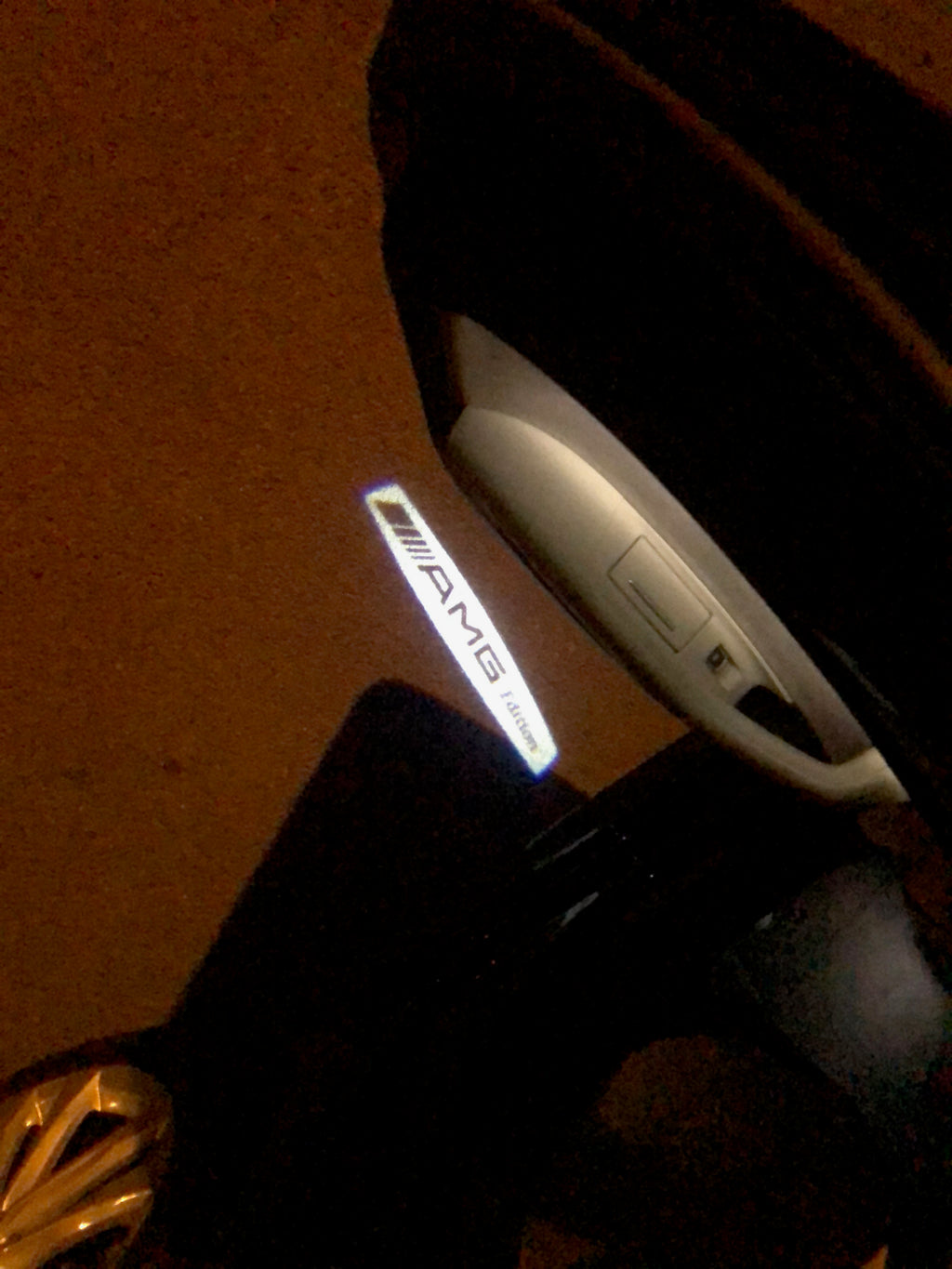 LUCES DE PROYECTOR LOGO MERCEDES BENZ AMG Nr.15 (cantidad 1 = 1 juegos / 2 luces de puerta)
