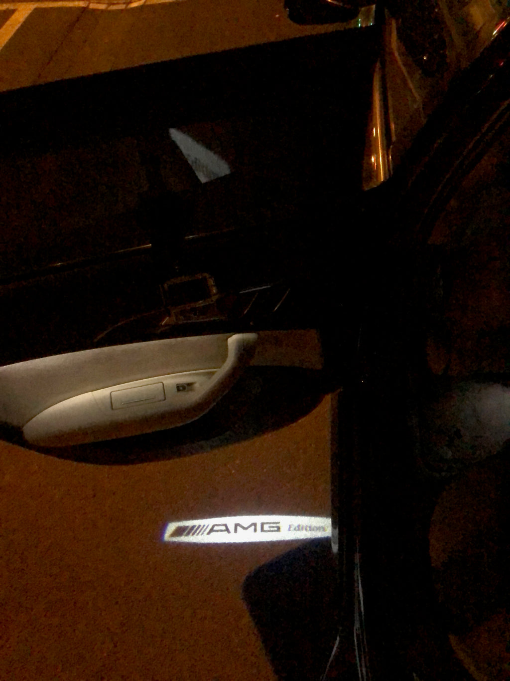 LUCES DE PROYECTOR LOGO MERCEDES BENZ AMG Nr.15 (cantidad 1 = 1 juegos / 2 luces de puerta)