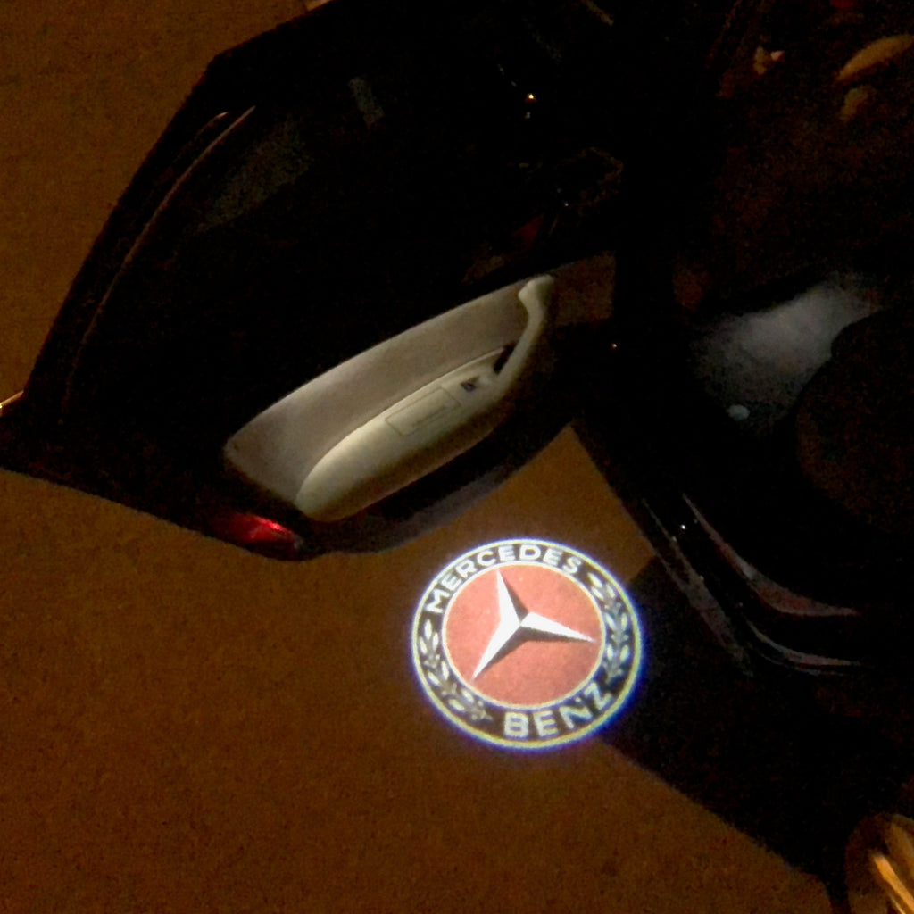 MERCEDES BENZ LOGO PROJECTOT LIGHTS Nr.02 (cantidad 1 = 1 series/2 luces de puerta)