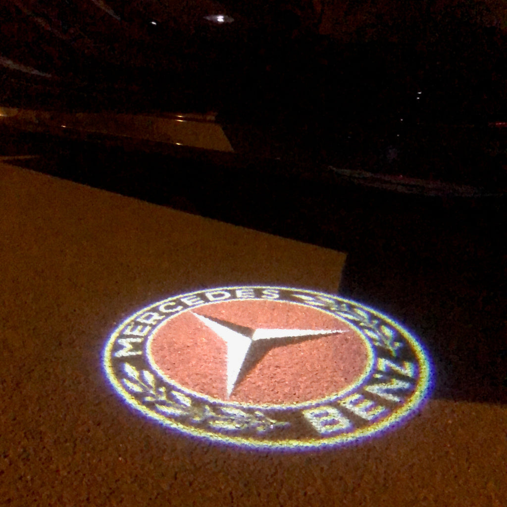 MERCEDES BENZ LOGO PROJECTOT LIGHTS Nr.02 (cantidad 1 = 1 series/2 luces de puerta)