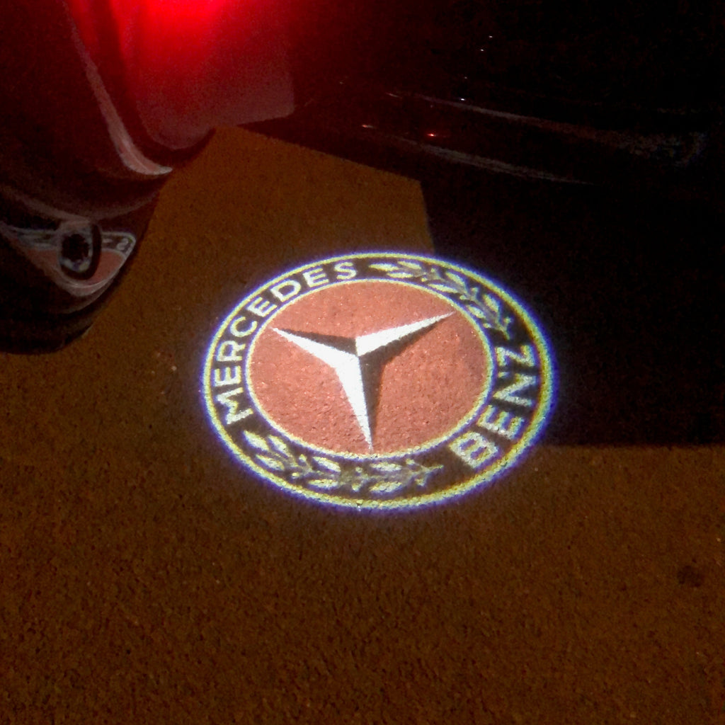 MERCEDES BENZ LOGO PROJECTOT LIGHTS Nr.02 (cantidad 1 = 1 series/2 luces de puerta)