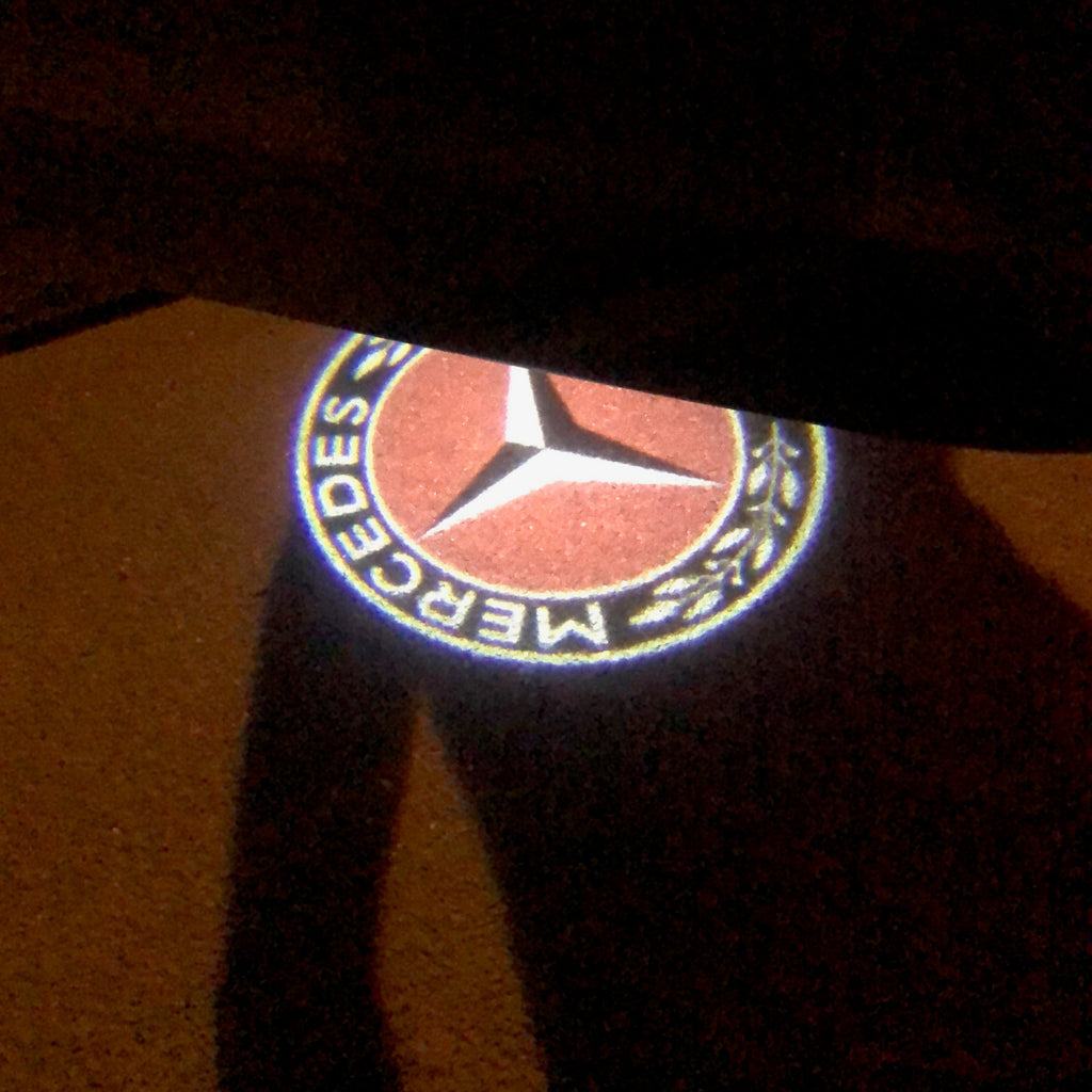 MERCEDES BENZ LOGO PROJECTOT LIGHTS Nr.02 (cantidad 1 = 1 series/2 luces de puerta)