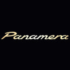 PORSCHE Panamera LOGO PROJECTOT LIGHTS Nr.35 (Menge 1 = 2 Logo Film / 2 Türleuchten)