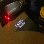 AUDI LOGO PROJECTOT LIGHTS Nr.18 (Menge 1 = 2 Logofolien /2 Türleuchten)